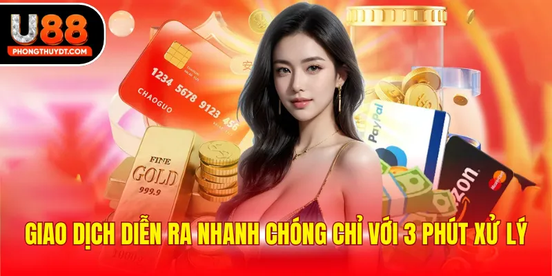 Giao dịch diễn ra nhanh chóng chỉ với 3 phút xử lý
